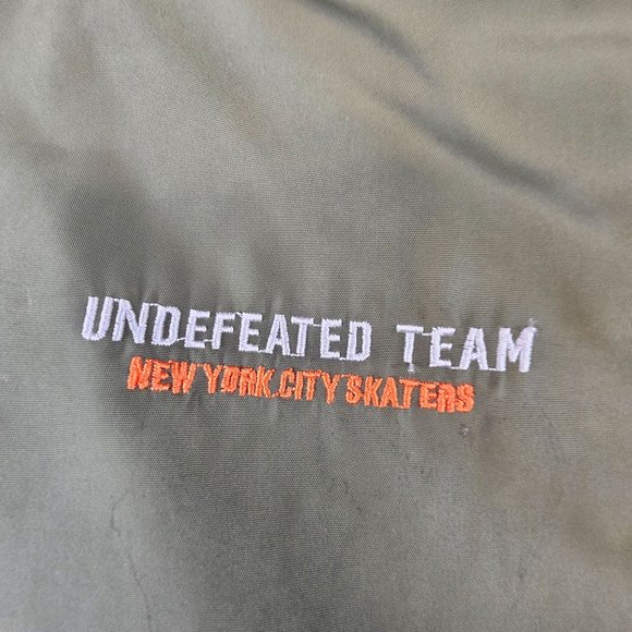 H&M Jacket Girl's 10-12Y Green Skateboard Brooklyn NYC Skaters Full Zip Patches - Picture 5 of 12